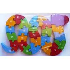 Wooden Block Snake Puzzle